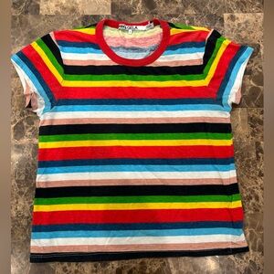 Pam & Gela Multicolor Striped T-Shirt